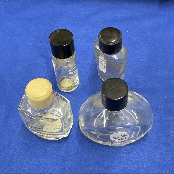 Vintage Set of 4 Empty Mini Perfume Bottles Balenciaga Le Dix Eau de Parfum - Picture 3 of 7